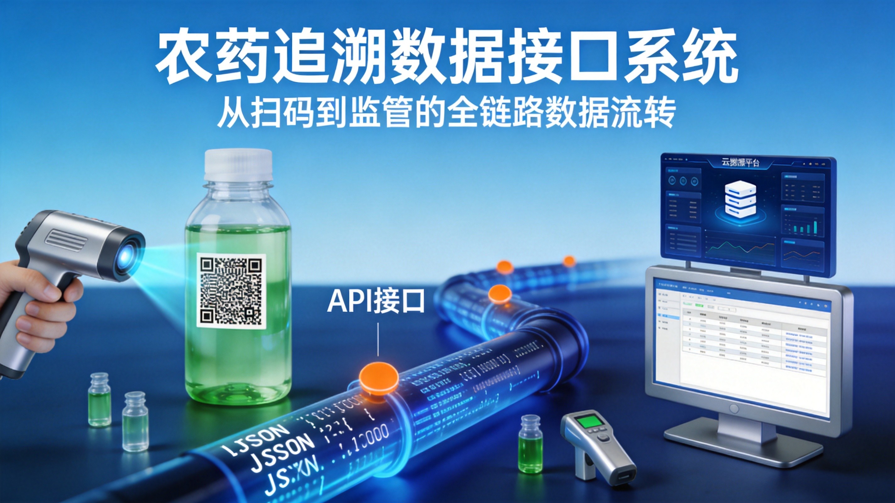农药追溯数据上报接口规范：生产-流通-经营全链条数据交换系统